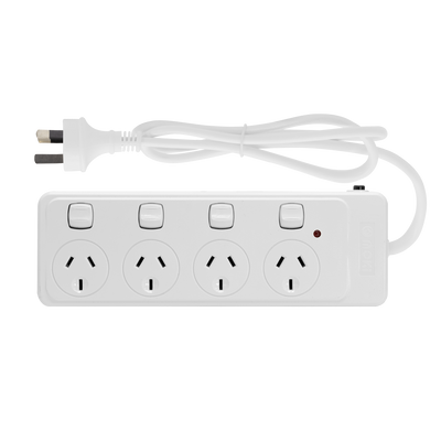 Moki Powerboard - 4 Socket + Individual Switches