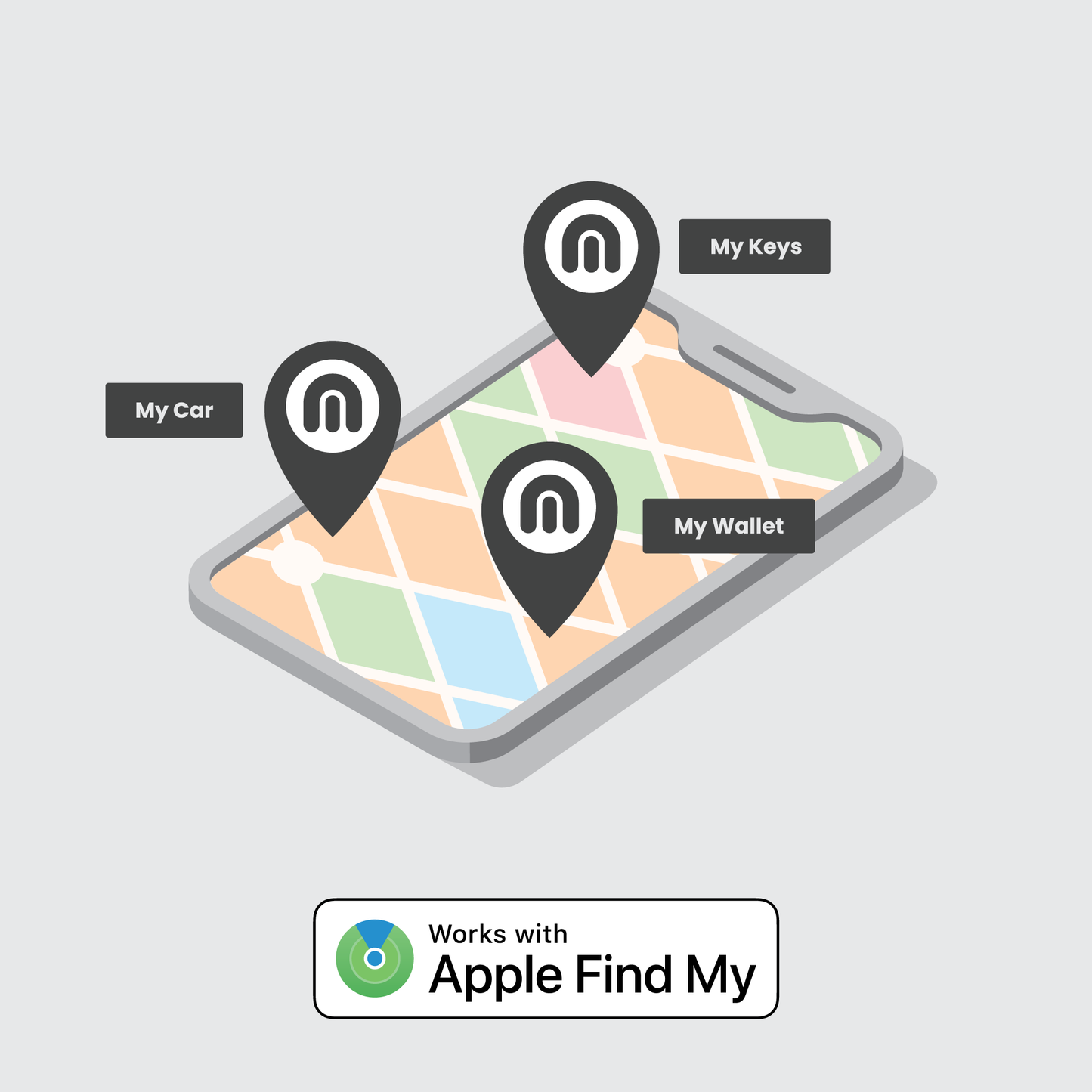 MokiTag - Works With Apple Find My